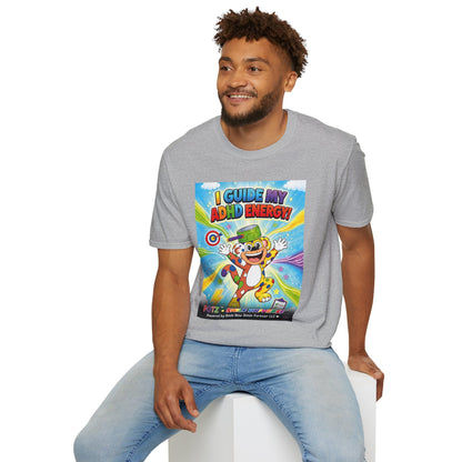 Potz™ Unisex Softstyle T-Shirt – "I Guide My ADHD Energy!" Graphic Tee | Smile Universe Collection