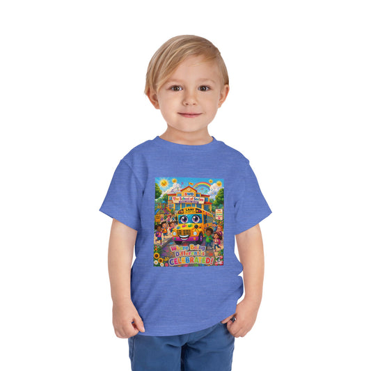 Lani™ Toddler Short Sleeve Tee – "Where Being Different is CELEBRATED!" Graphic Shirt
