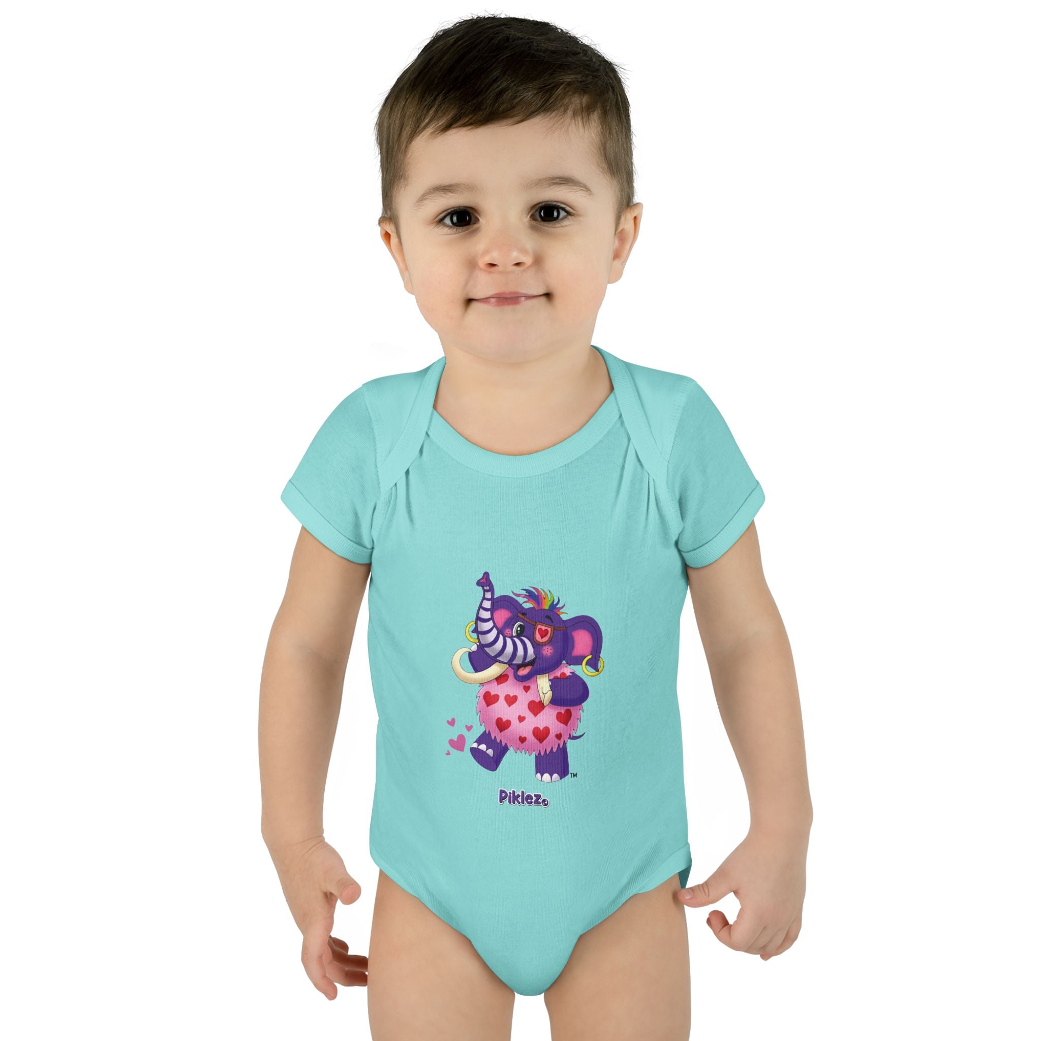 Piklez™ Infant Baby Rib Bodysuit – "Full of Love!" Graphic | Smile Universe Collection