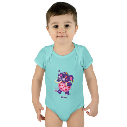 Piklez™ Infant Baby Rib Bodysuit – "Full of Love!" Graphic | Smile Universe Collection