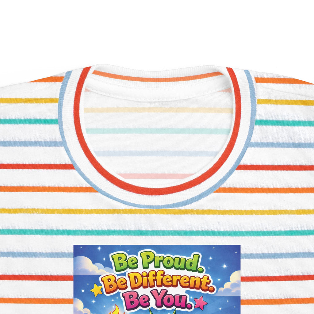TuBz™ "Be Proud. Be Different. Be You." Kids T-Shirt - Inspirational Graphic Tee