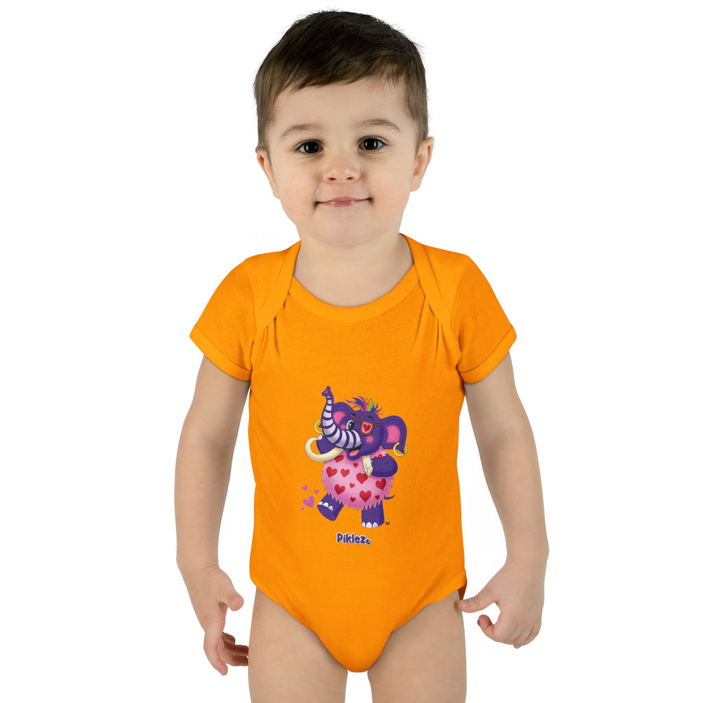 Piklez™ Infant Baby Rib Bodysuit – "Full of Love!" Graphic | Smile Universe Collection