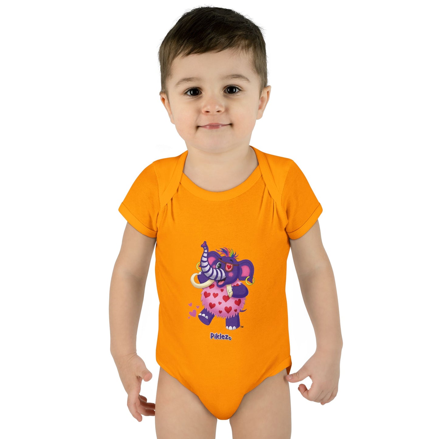 Piklez™ Infant Baby Rib Bodysuit – "Full of Love!" Graphic | Smile Universe Collection