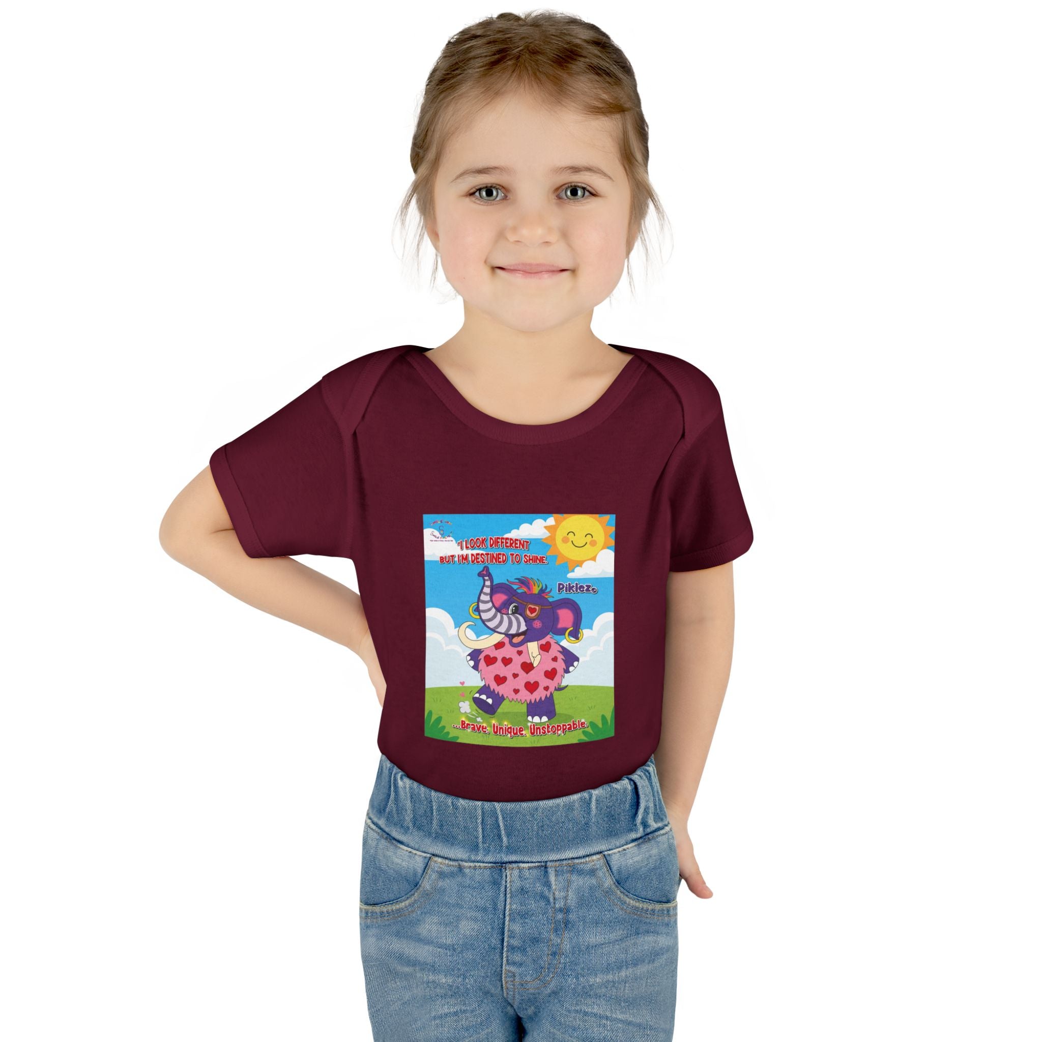 Piklez™ Infant Bodysuit – “Destined to Shine” Baby Outfit | Smile Universe Collection