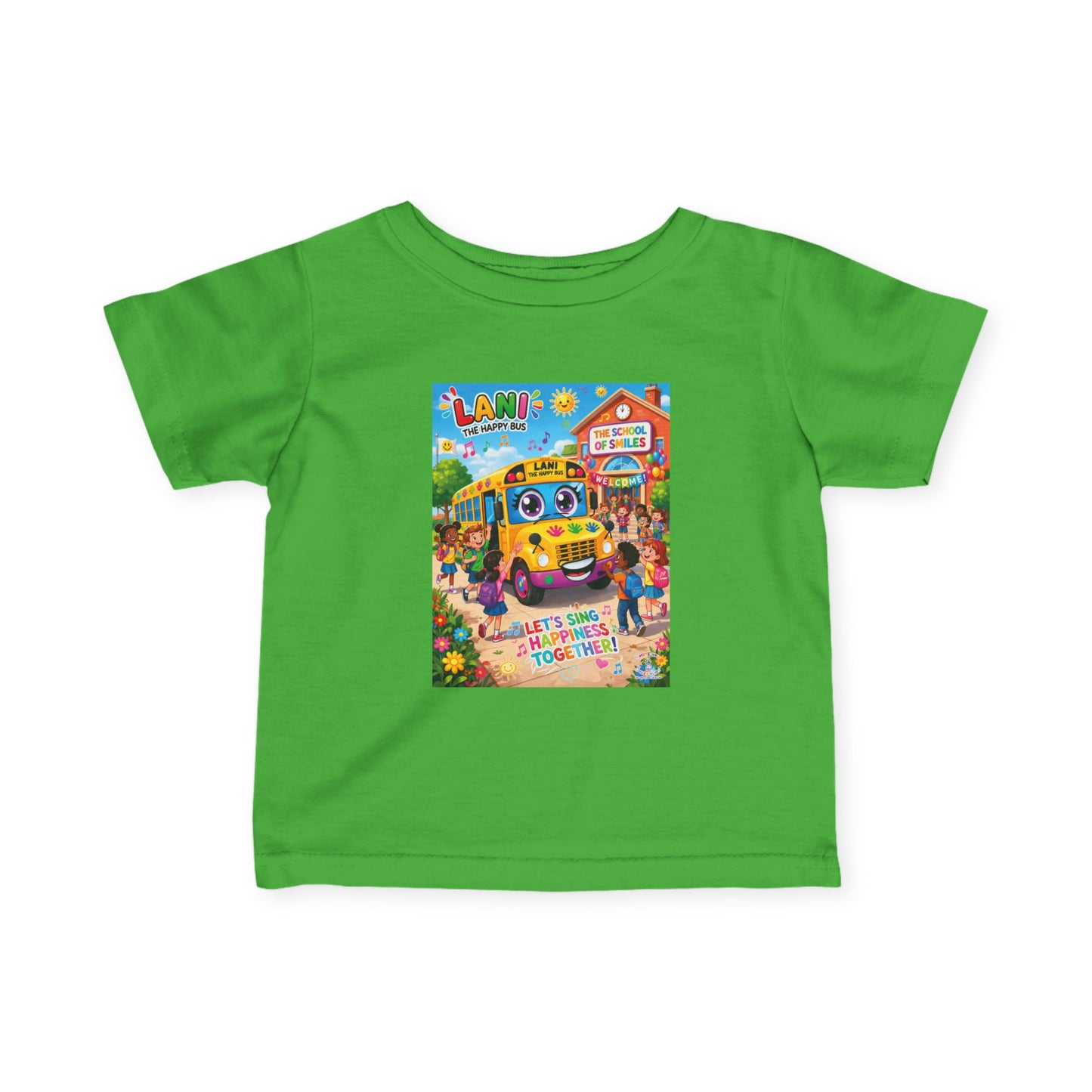 Lani™ Infant Fine Jersey Tee – "Let's Sing Happiness Together!" Graphic