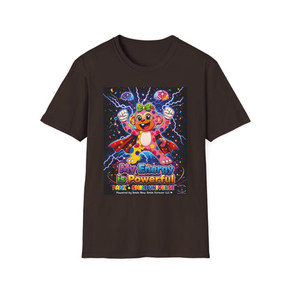 Panz™ Unisex Softstyle T-Shirt  for Adult– "My Energy is Powerful" Graphic Tee | Smile Universe Collection