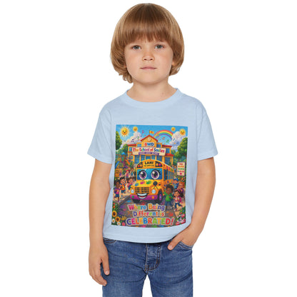 Lani™ Heavy Cotton™ Toddler T-Shirt – "Where Being Different is CELEBRATED!" Graphic Shirt