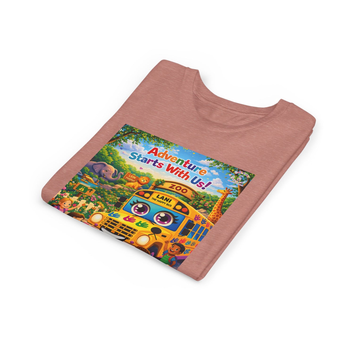 Lani™ Youth Short Sleeve Tee – "Adventure Starts With Us!" Graphic
