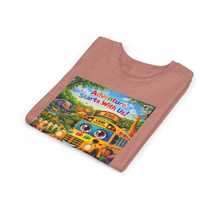 Lani™ Youth Short Sleeve Tee – "Adventure Starts With Us!" Graphic