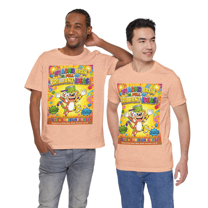 Potz™ Unisex Jersey Short Sleeve Tee – "My ADHD Brain is Full of Brilliant Ideas!" Graphic Tee | Smile Universe Collection