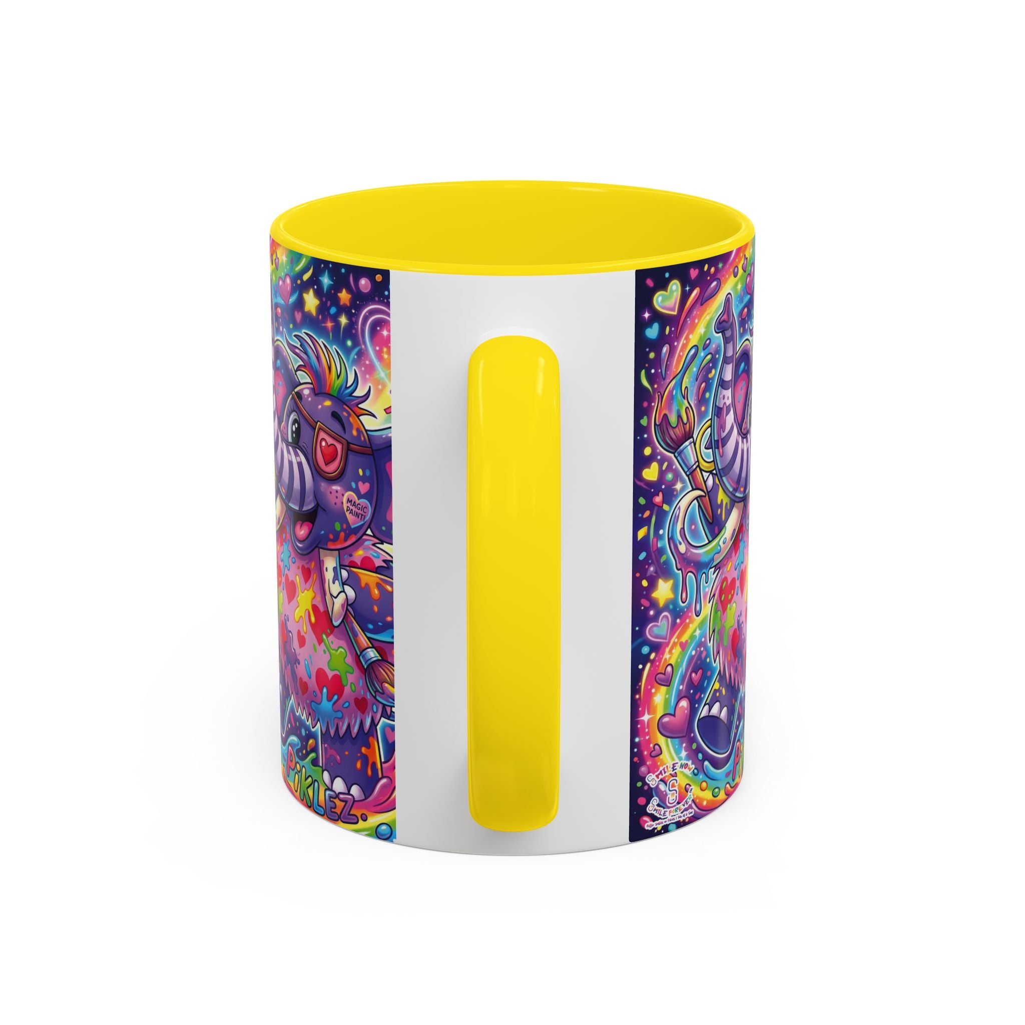 Piklez™ 15oz Ceramic Mug – "Magic Paint!" Graphic | Smile Universe Collection