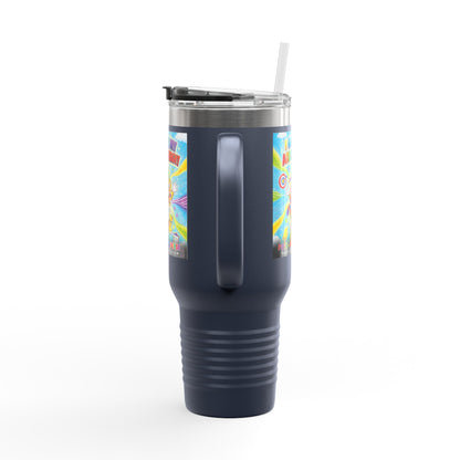 Potz™ Insulated Travel Mug 40oz – "I Guide My ADHD Energy!" Graphic Tumbler | Smile Universe Collection