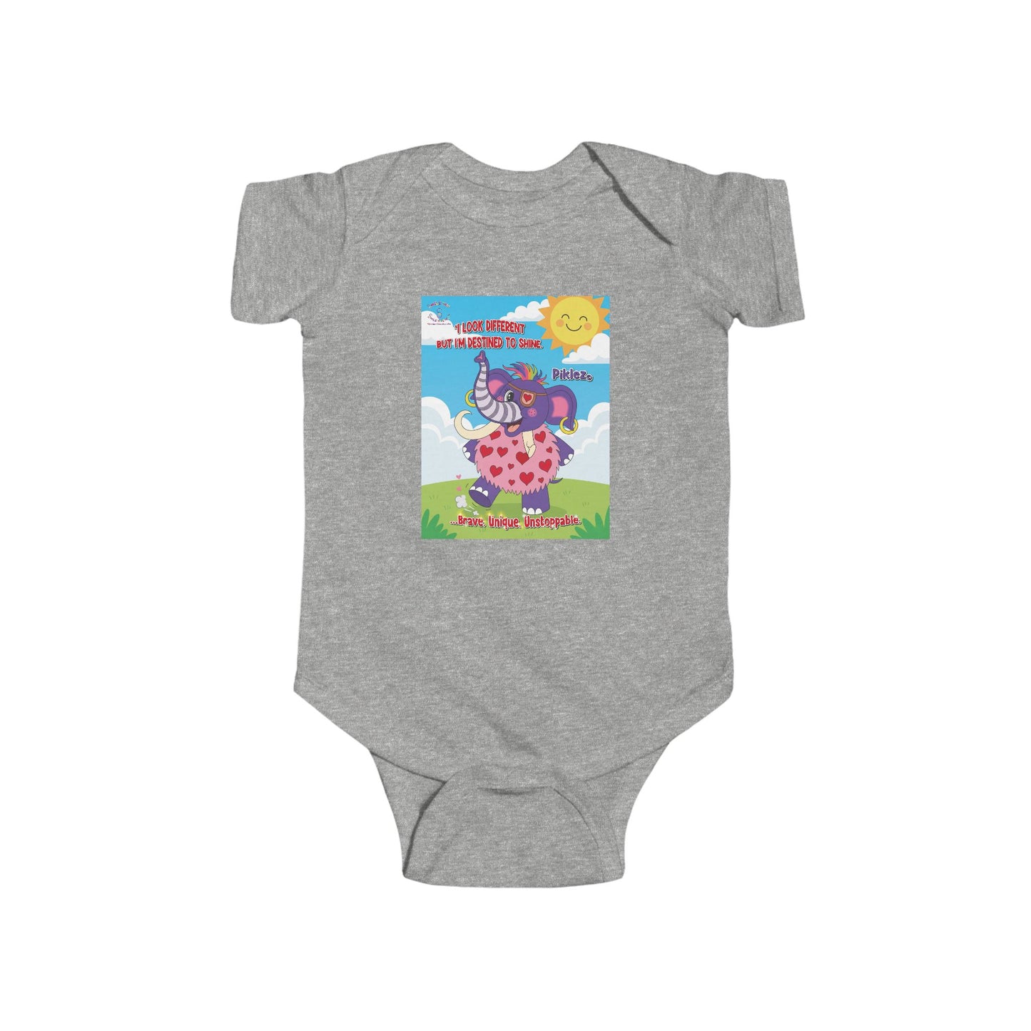 Piklez™ Infant Fine Jersey Bodysuit – “Destined to Shine” | Smile Universe Collection
