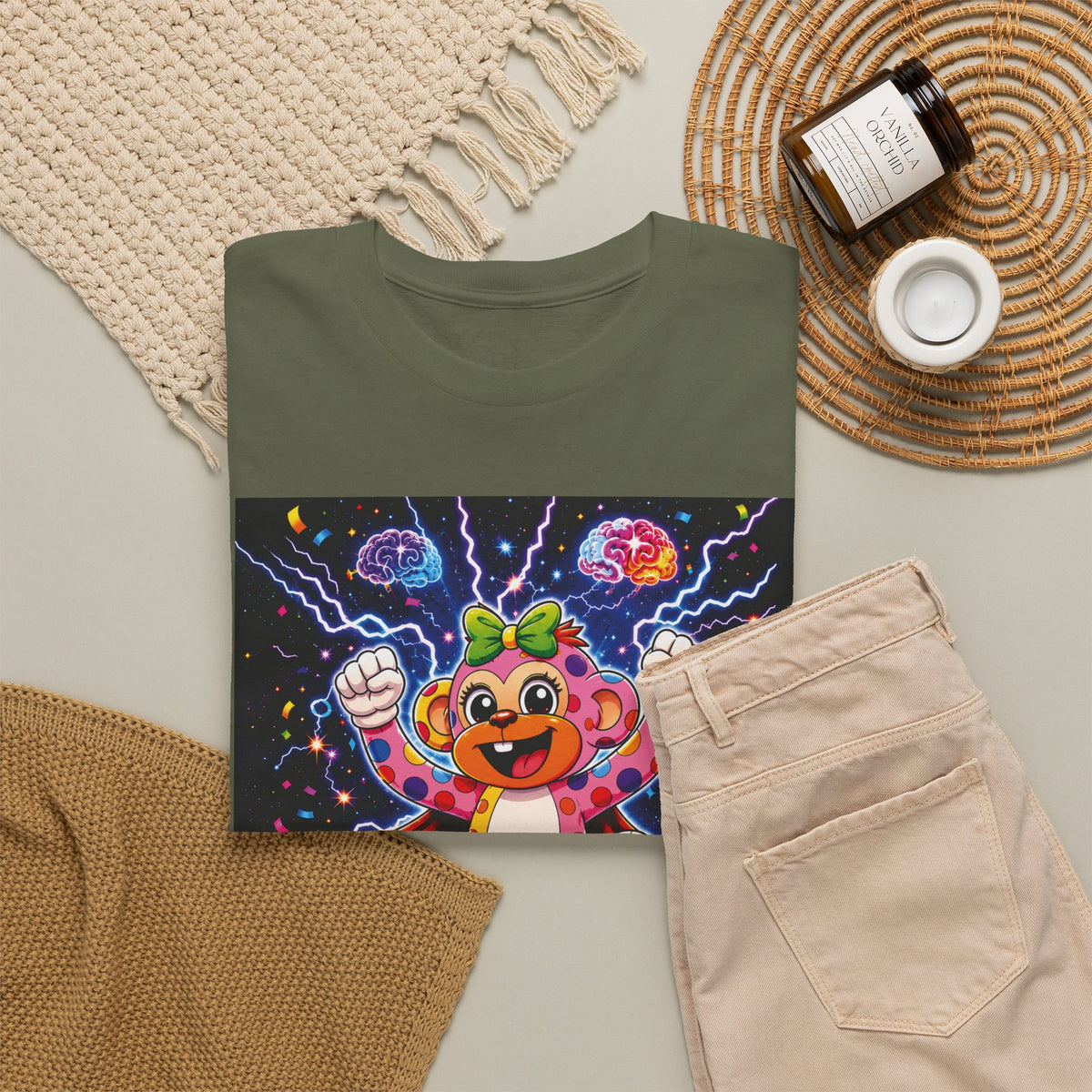 Panz™ Unisex Heavy Cotton™ Tee For Adult – "My Energy is Powerful" Graphic Tee | Smile Universe Collection