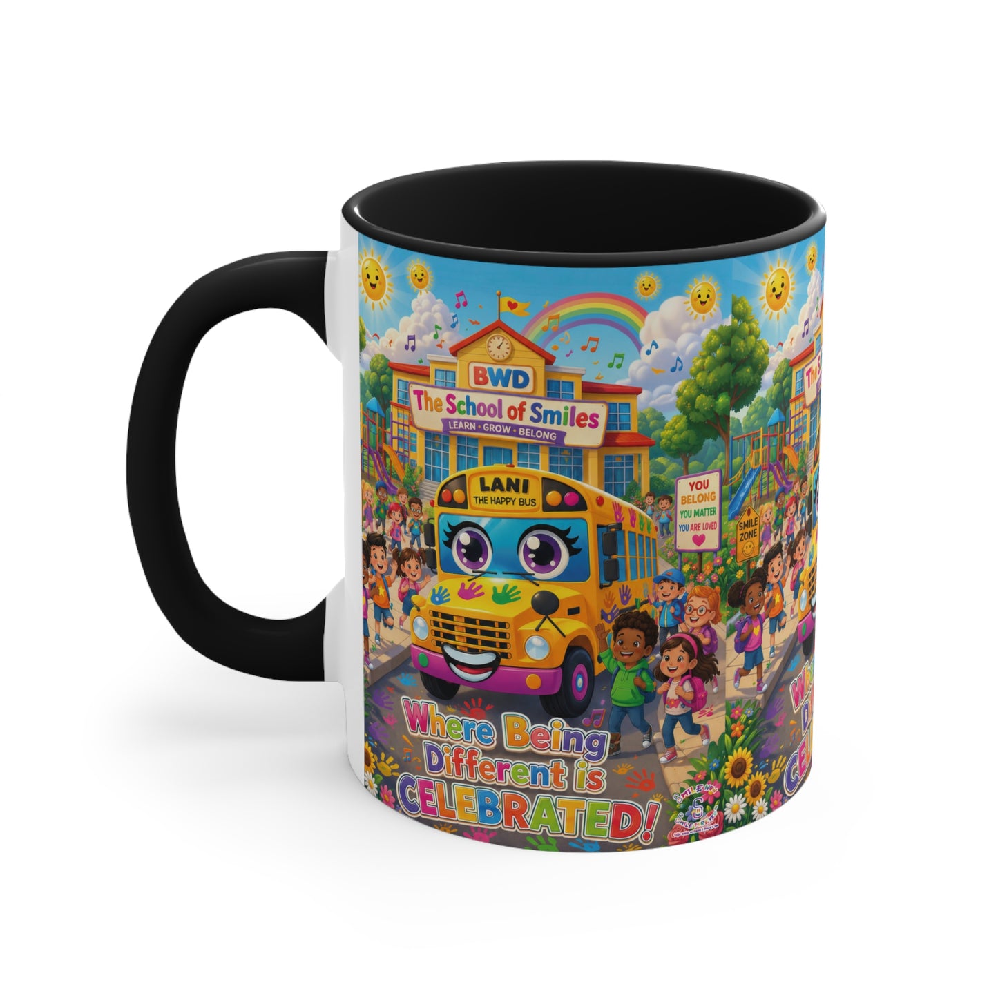 Lani™ Accent Mug – "Where Being Different is CELEBRATED!" Graphic