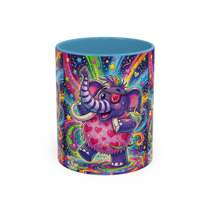 Piklez™ 11oz, 15oz Accent Coffee Mug – "Born to Celebrate!" Graphic | Smile Universe Collection