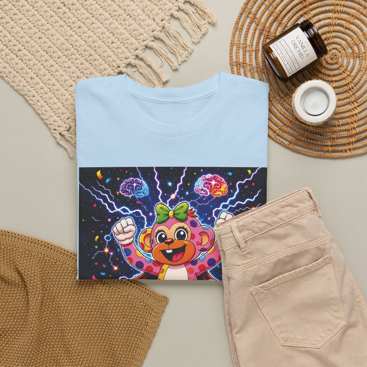 Panz™ Unisex Heavy Cotton™ Tee For Adult – "My Energy is Powerful" Graphic Tee | Smile Universe Collection