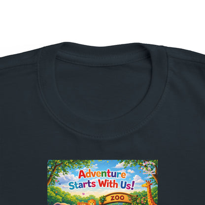 Lani™ Toddler's Fine Jersey Tee – "Adventure Starts With Us!" Graphic