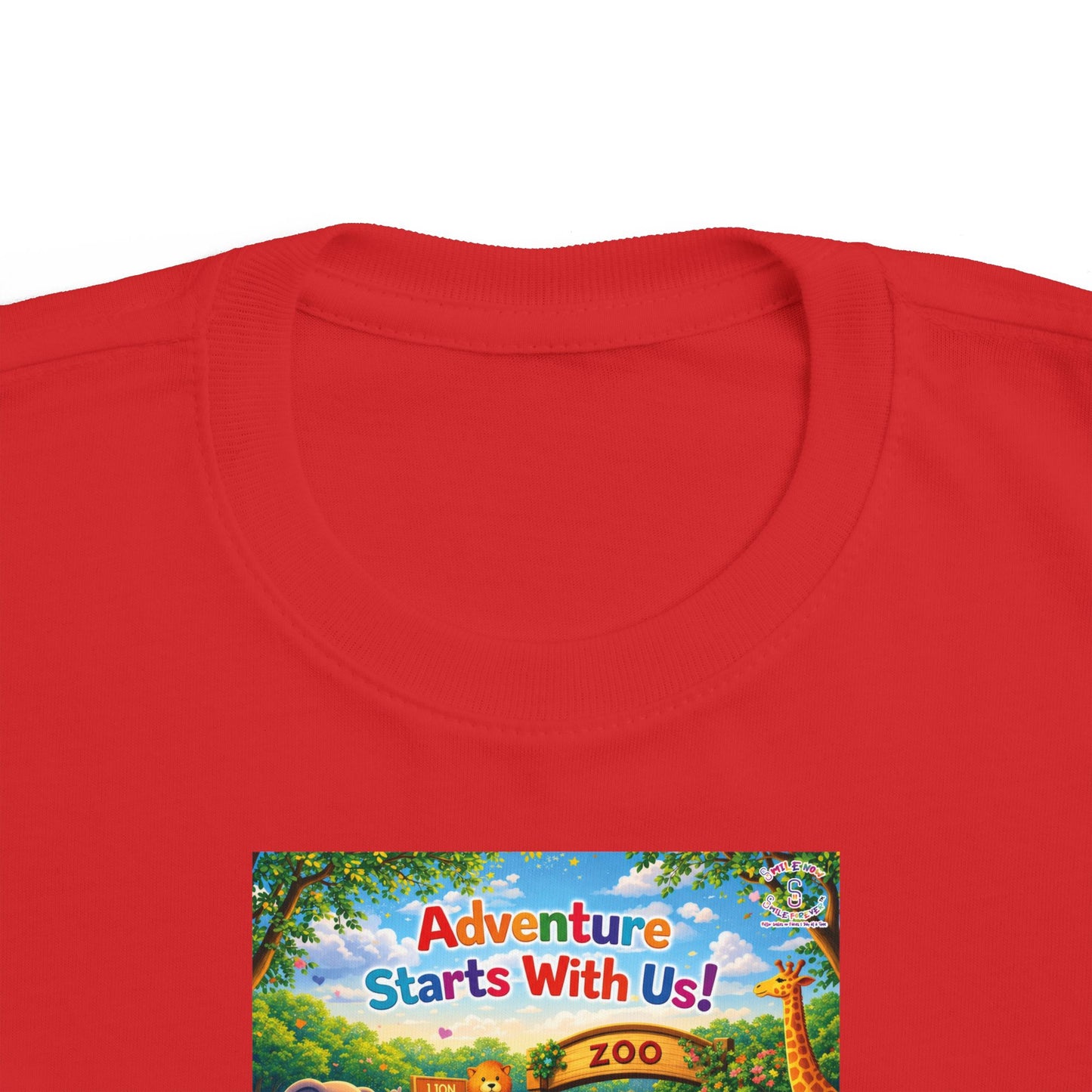 Lani™ Toddler's Fine Jersey Tee – "Adventure Starts With Us!" Graphic