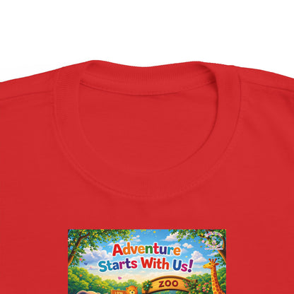 Lani™ Toddler's Fine Jersey Tee – "Adventure Starts With Us!" Graphic