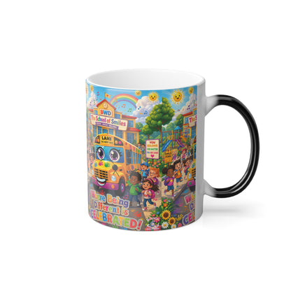 Lani™ Color Morphing Mug 11oz – "Where Being Different is CELEBRATED!" Graphic