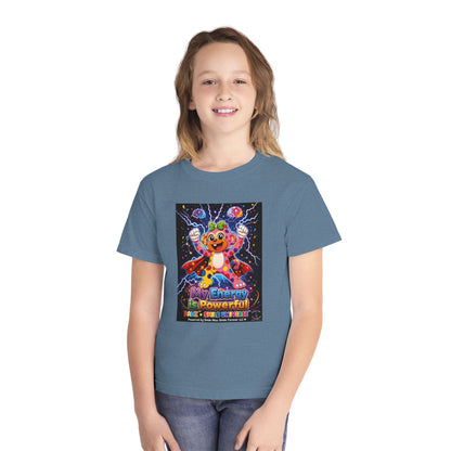 Panz™ Youth Midweight Tee – "My Energy is Powerful" Graphic Tee | Smile Universe Collection