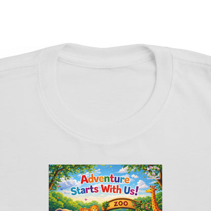 Lani™ Toddler's Fine Jersey Tee – "Adventure Starts With Us!" Graphic