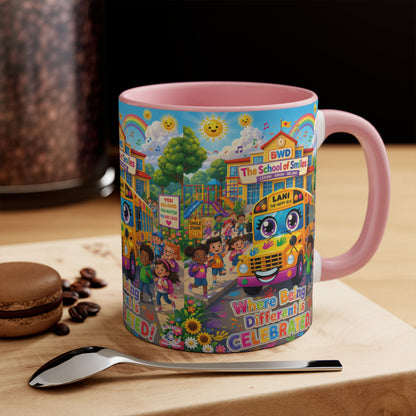 Lani™ Accent Mug – "Where Being Different is CELEBRATED!" Graphic