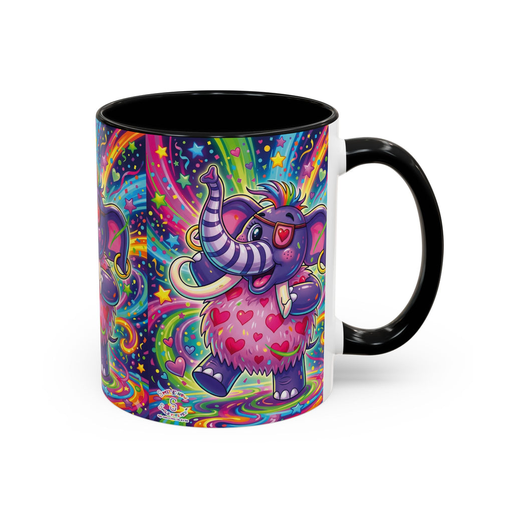 Piklez™ 11oz, 15oz Accent Coffee Mug – "Born to Celebrate!" Graphic | Smile Universe Collection