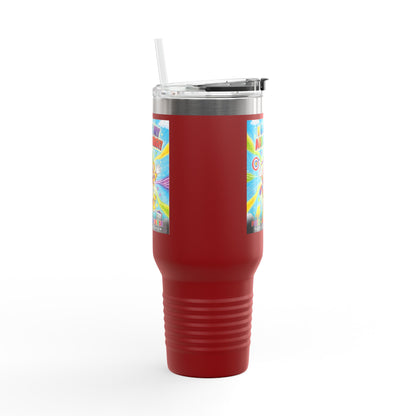 Potz™ Insulated Travel Mug 40oz – "I Guide My ADHD Energy!" Graphic Tumbler | Smile Universe Collection