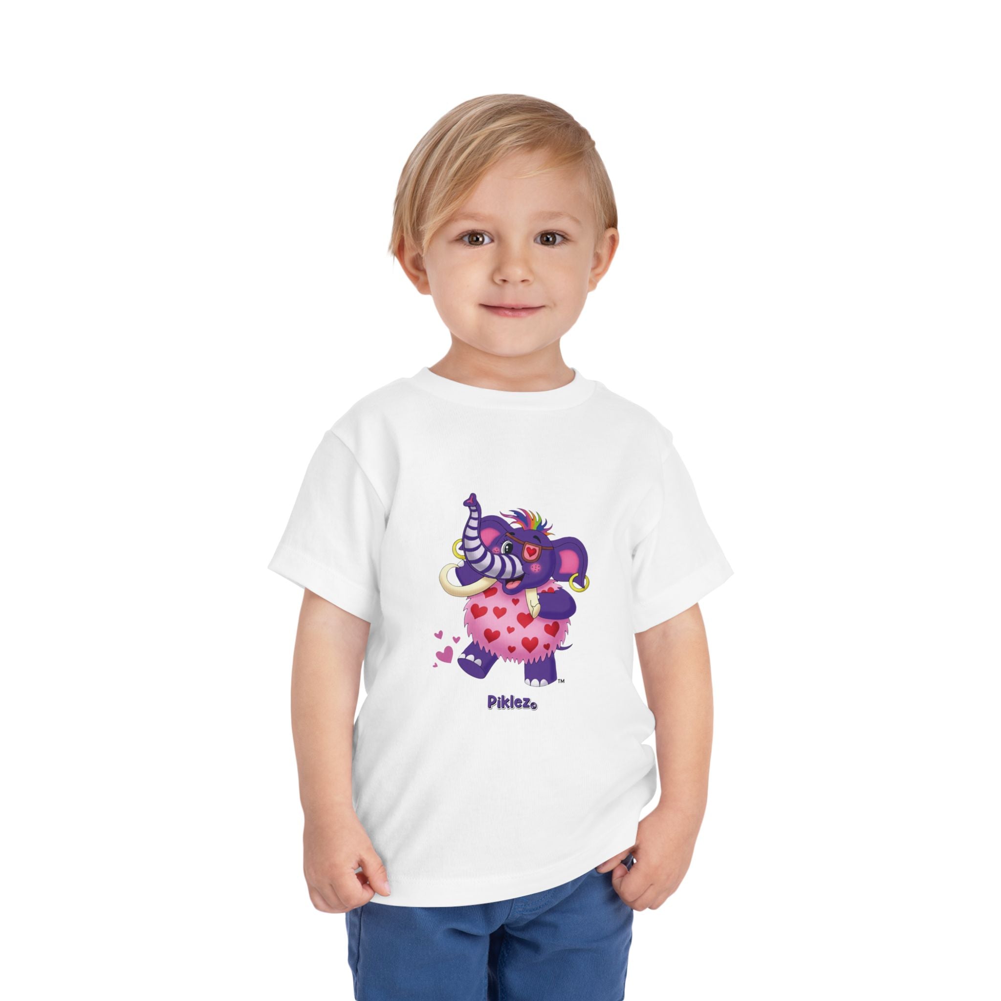 Piklez™ Toddler Short Sleeve Tee – "Full of Love!" Graphic Shirt | Smile Universe Collection