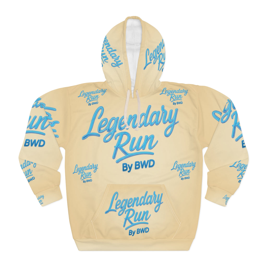 Legendary Run All-Over Print Hoodie — Pullover