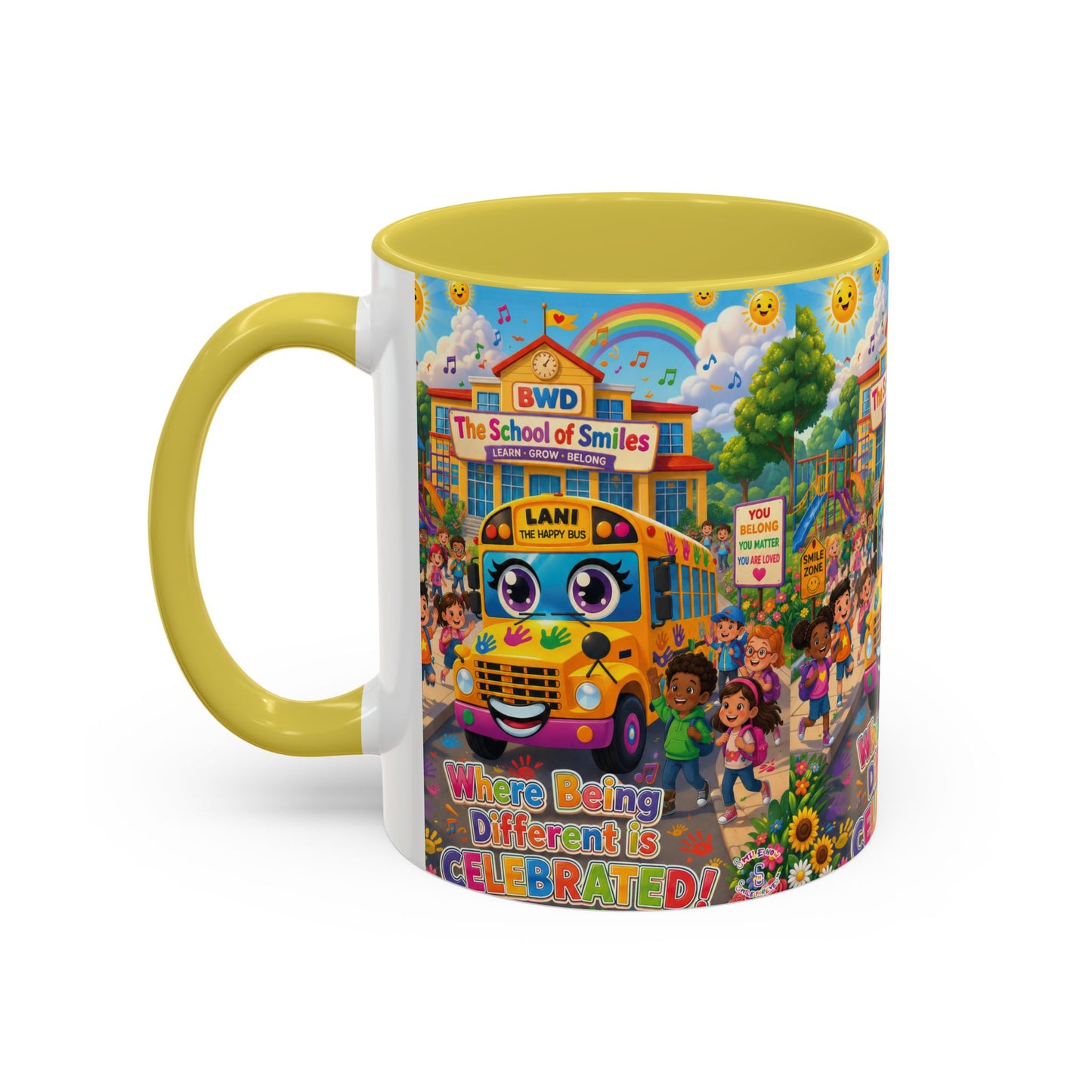 Lani™ Colorful Mug (11oz & 15oz) – "Where Being Different is CELEBRATED!" Graphic