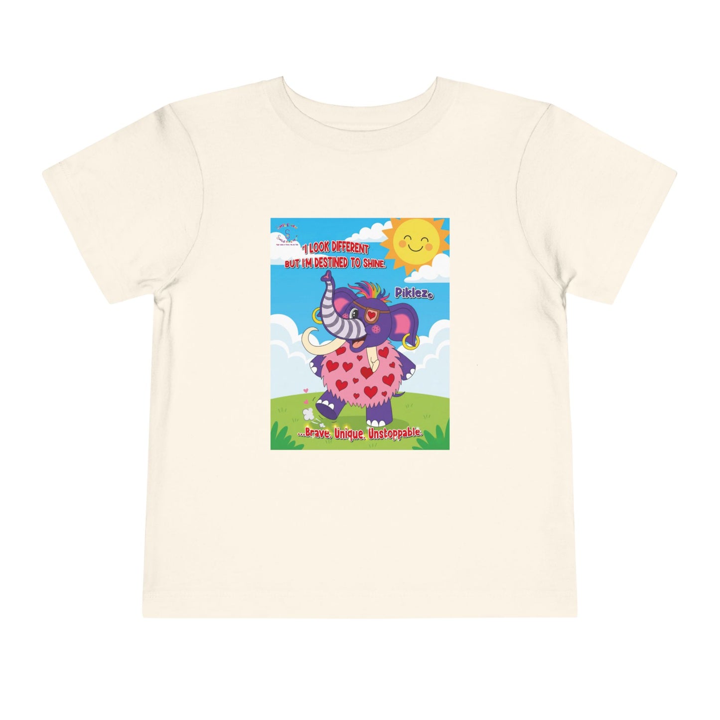 Piklez™ Toddler Tee – “Destined to Shine” Graphic Shirt | Smile Universe Collection