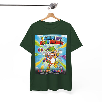 Potz™ Unisex Heavy Cotton™ Tee – "I Guide My ADHD Energy!" Graphic Tee | Smile Universe Collection