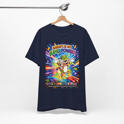 Potz™ Unisex Jersey Short Sleeve Tee – "Energy is My Superpower!" Graphic Tee | Smile Universe Collection