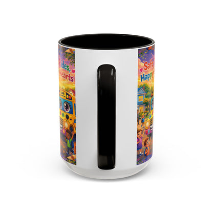 Lani™ Colorful Mug (11oz & 15oz) – "Safe Rides, Happy Hearts" Graphic