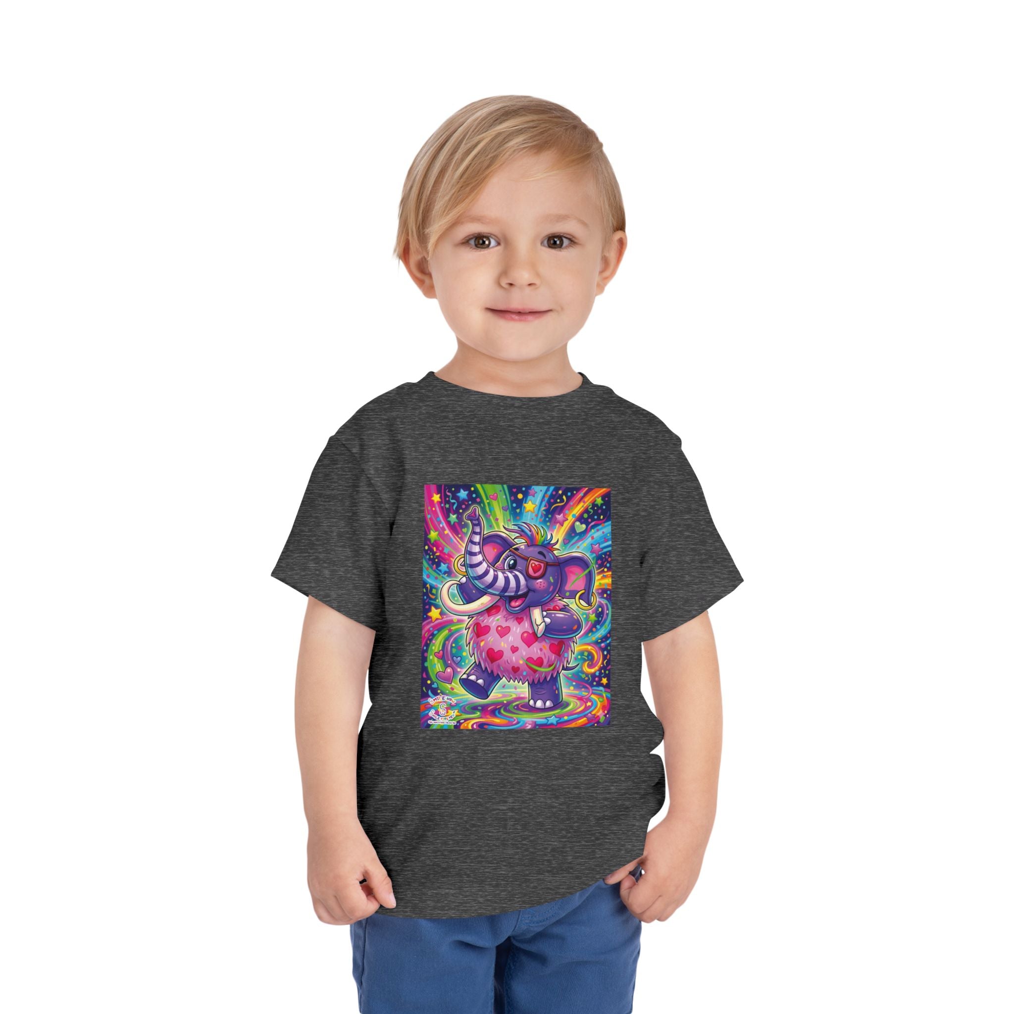 Piklez™ Toddler Short Sleeve Tee – "Born to Celebrate!" Graphic Shirt | Smile Universe Collection