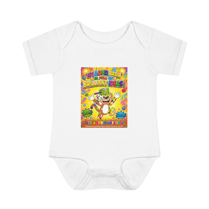 Potz™ Infant Baby Rib Bodysuit – "My ADHD Brain is Full of Brilliant Ideas!" Graphic Onesie | Smile Universe Collection