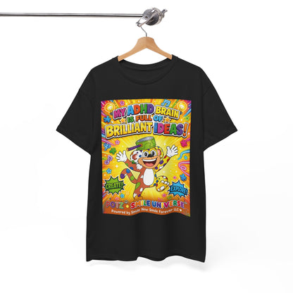 Potz™ Unisex Heavy Cotton™ Tee – "My ADHD Brain is Full of Brilliant Ideas!" Graphic Tee | Smile Universe Collection