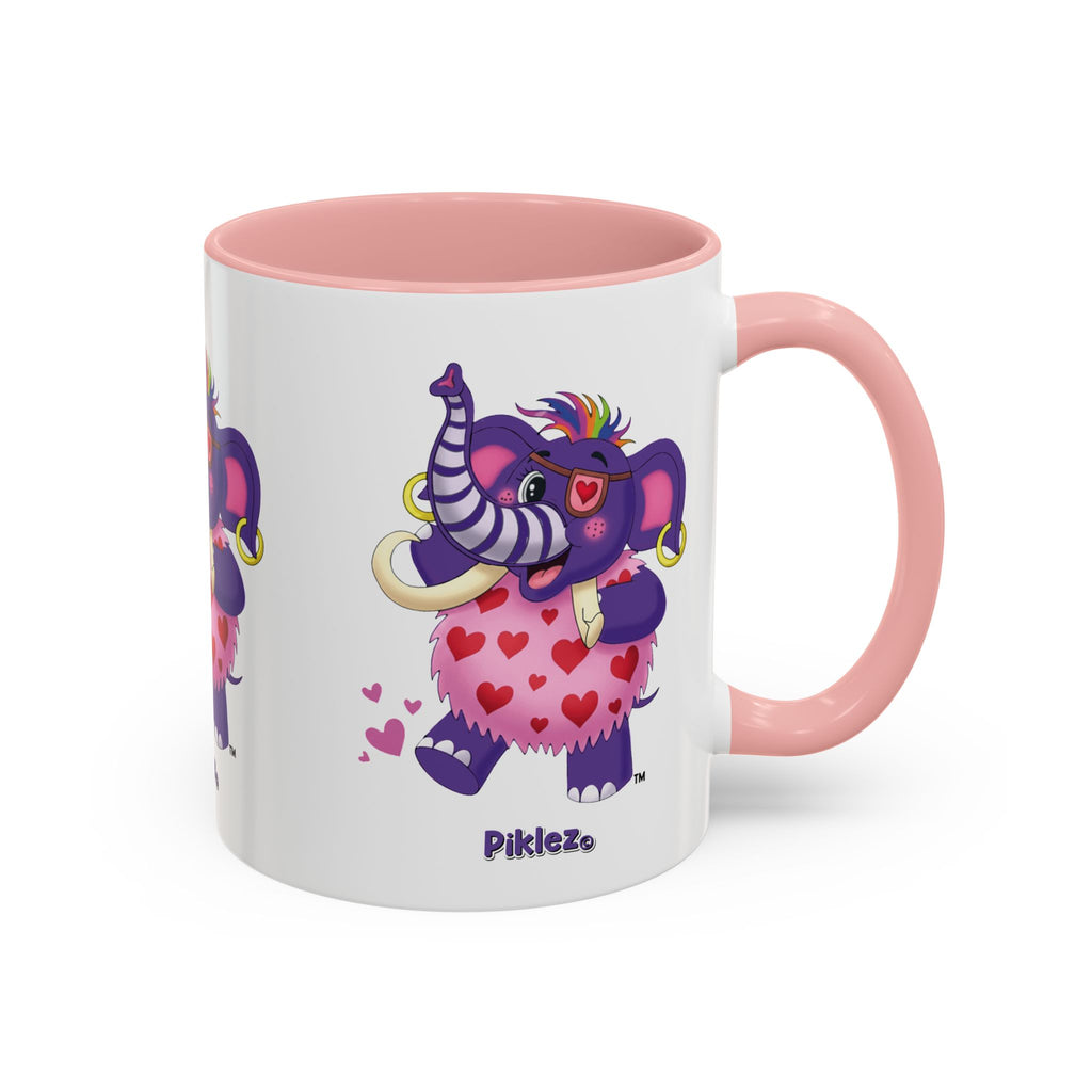 Piklez™ Accent Coffee Mug (11oz & 15oz) – "Full of Love!" Graphic | Smile Universe Collection