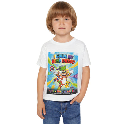 Potz™ Heavy Cotton™ Toddler T-Shirt – "I Guide My ADHD Energy!" Graphic Tee | Smile Universe Collection