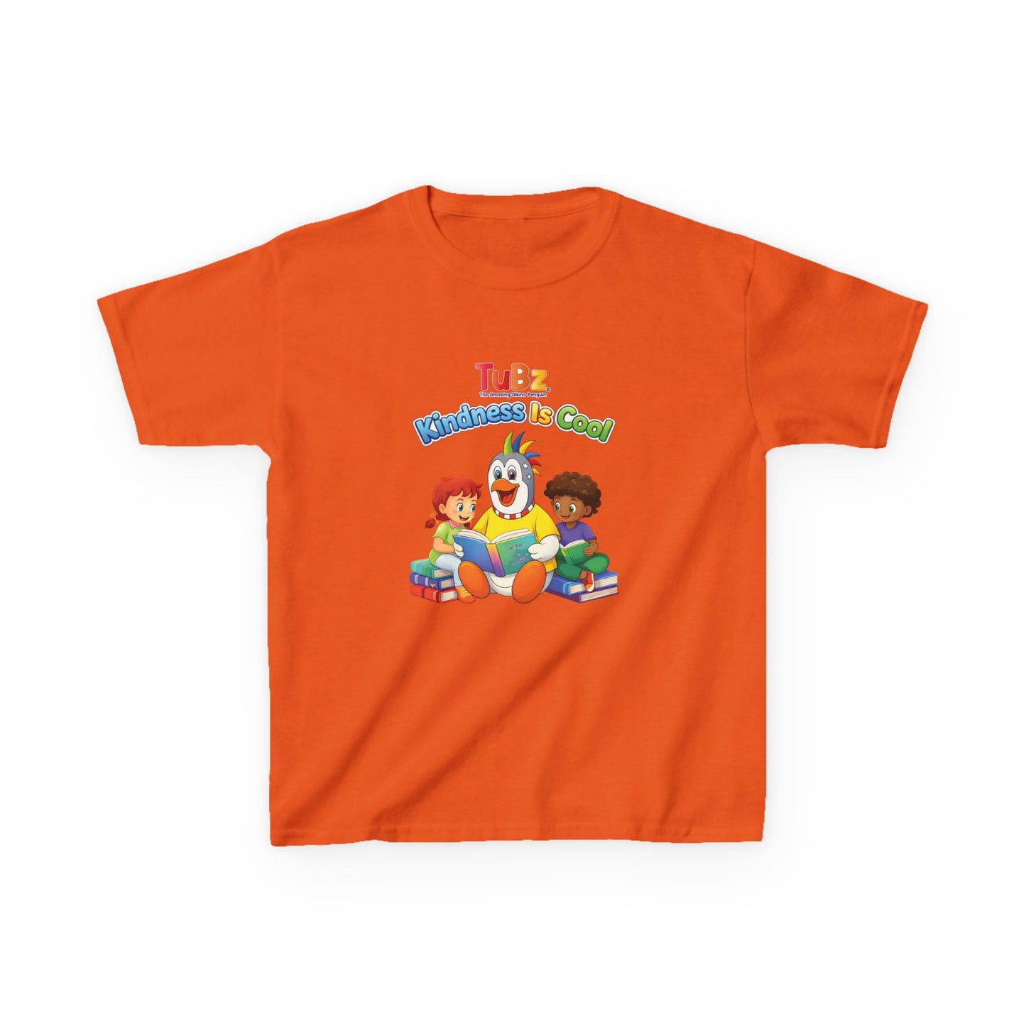 TuBz™ "Kindness Is Cool" Kids T-Shirt - Positive Message Graphic Tee | Smile Universe TuBz4Kidz