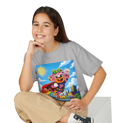 Panz™ Youth DryBlend® T-Shirt – "My Autism is My Superpower" Graphic | Smile Universe Collection