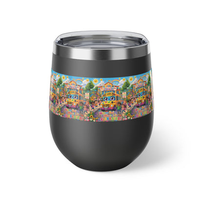 Lani™ 12oz Copper Vacuum Insulated Cup – "Where Being Different is CELEBRATED!" Graphic
