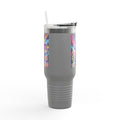 Piklez™ 40oz Insulated Travel Mug – "Born to Celebrate!" Graphic | Smile Universe Collection