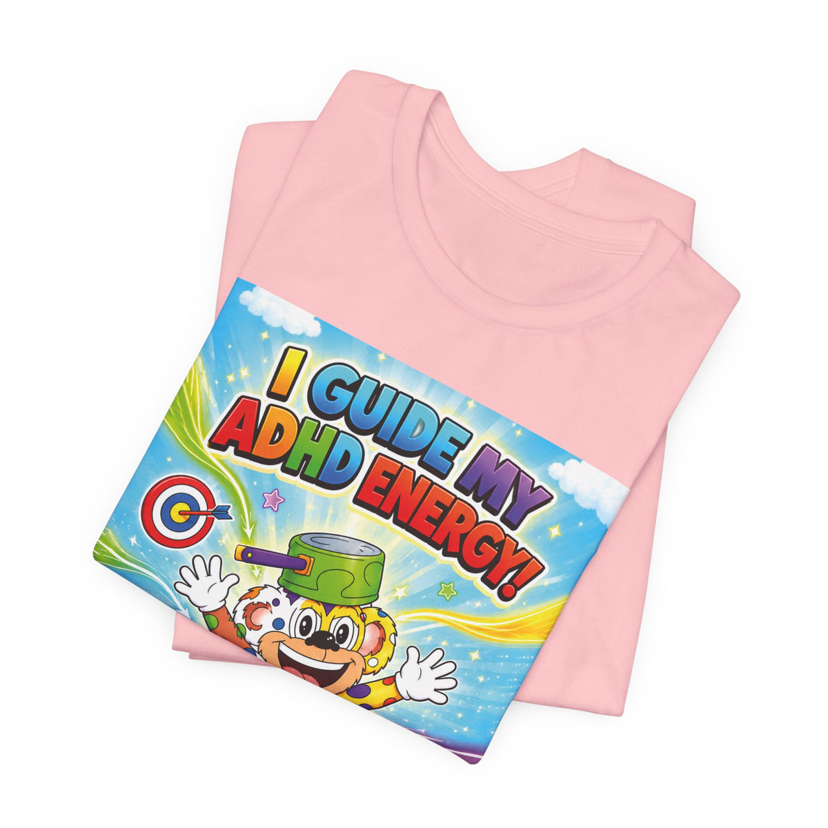 Potz™ Unisex Jersey Short Sleeve Tee – "I Guide My ADHD Energy!" Graphic Tee | Smile Universe Collection