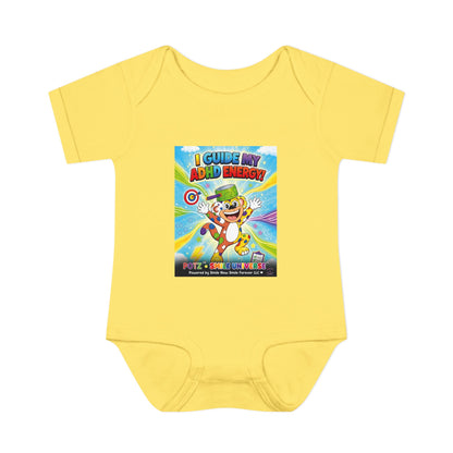 Potz™ Infant Baby Rib Bodysuit – "I Guide My ADHD Energy!" Graphic Onesie | Smile Universe Collection