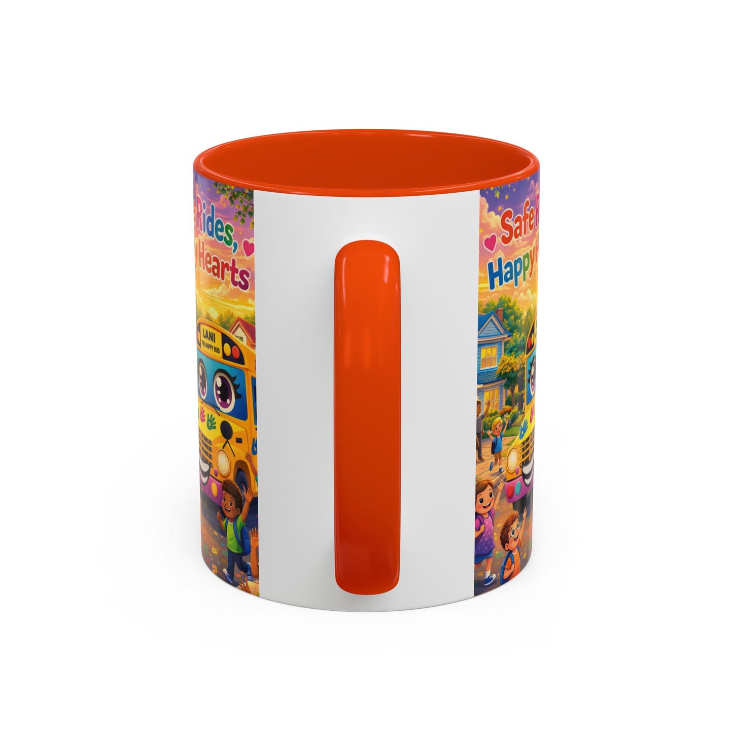 Lani™ Colorful Mug (11oz & 15oz) – "Safe Rides, Happy Hearts" Graphic
