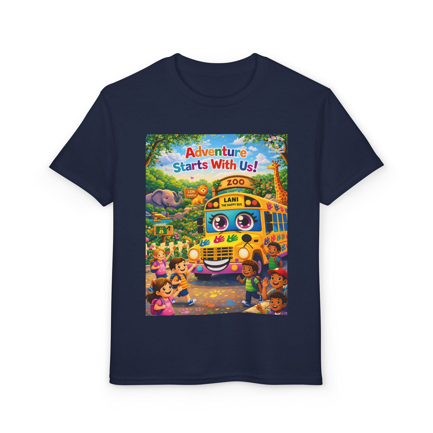 Lani™ Youth DryBlend® T-Shirt – "Adventure Starts With Us!" Graphic